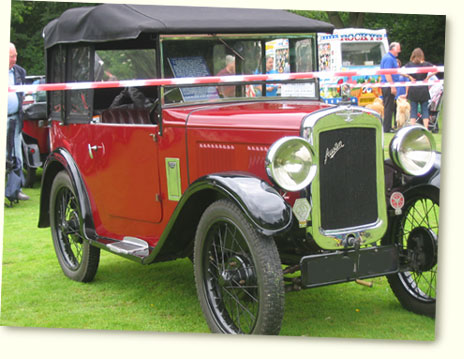 Austin Seven Tourer type AF 193032 post vintage car portrait print