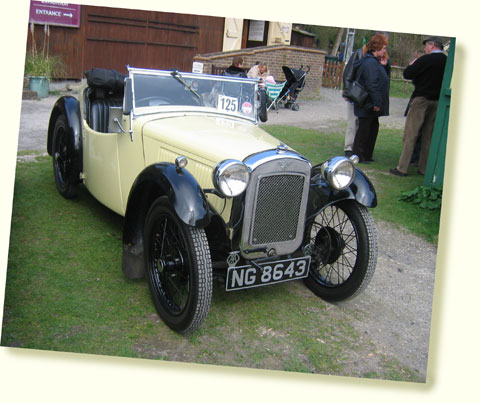 Austin Seven Nippy 193436 post vintage sprts car portrait print