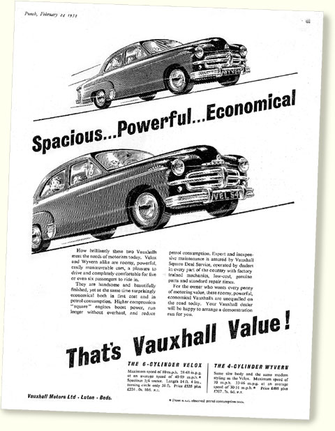Vauxhall Velox Series E 195557 classic car portrait print